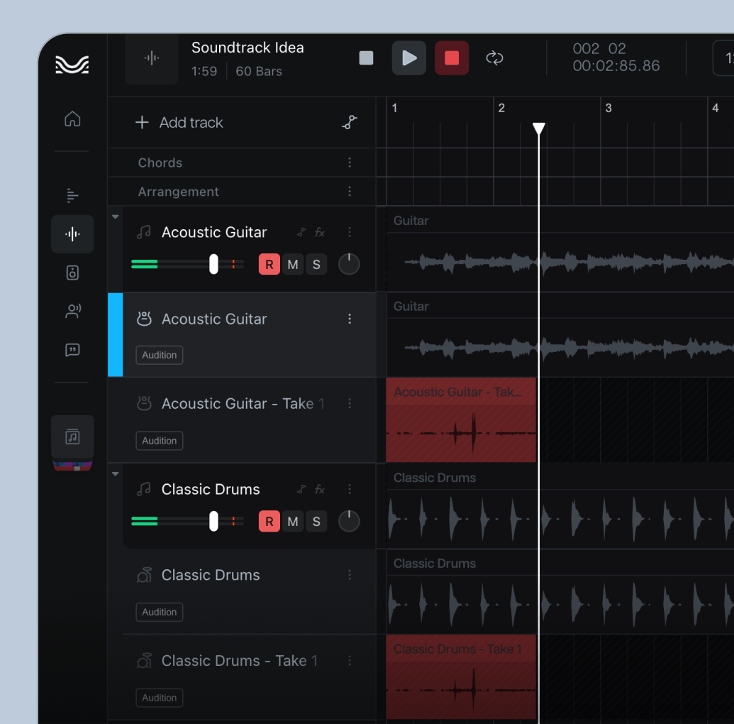 Multi-track recording